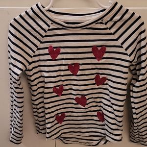 Cat & Jack blue and white long sleeved shirt 3t